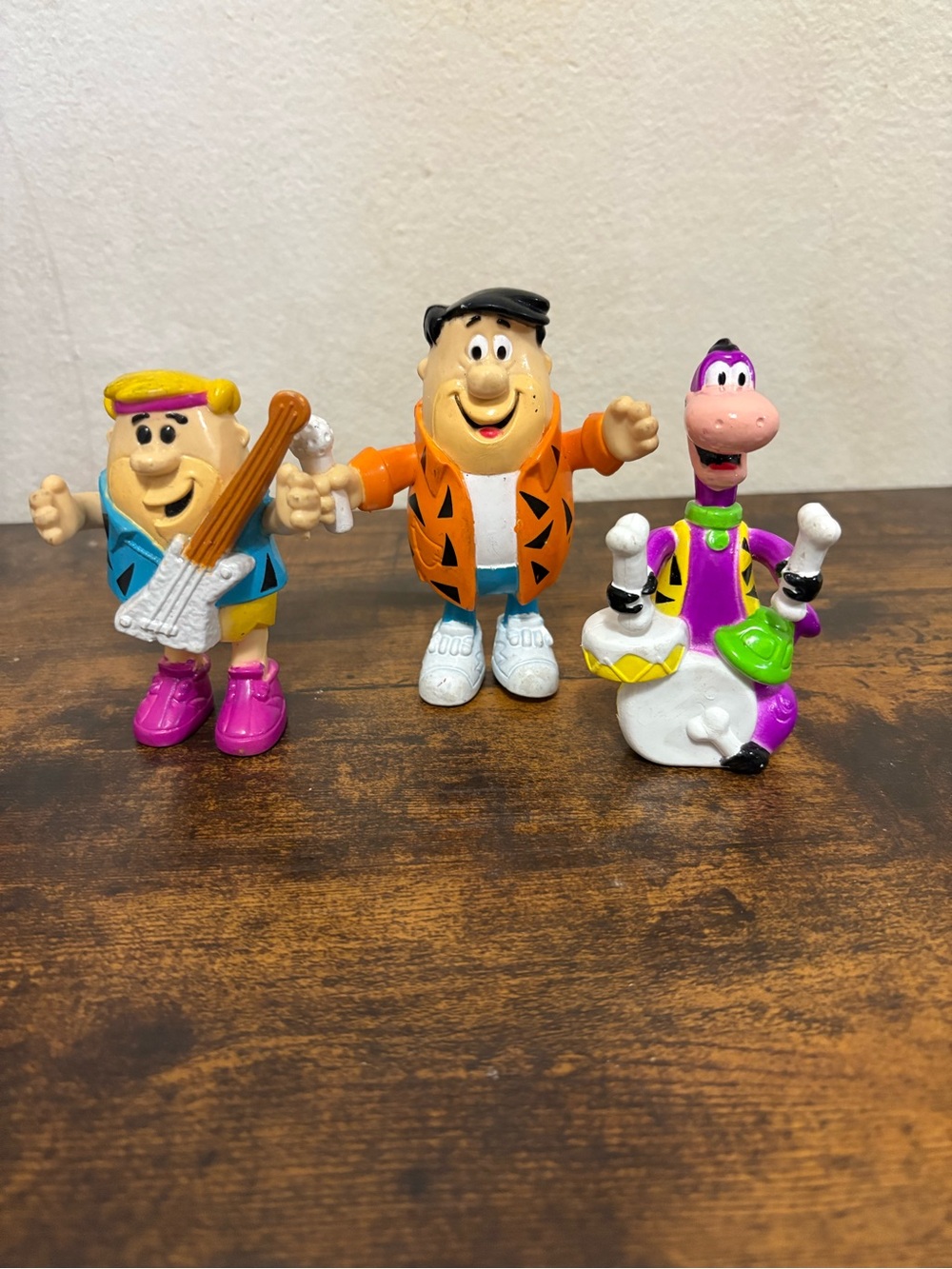 Vintage 1991 hanna-barbera Dino rockers Flinstones Action Figure Set